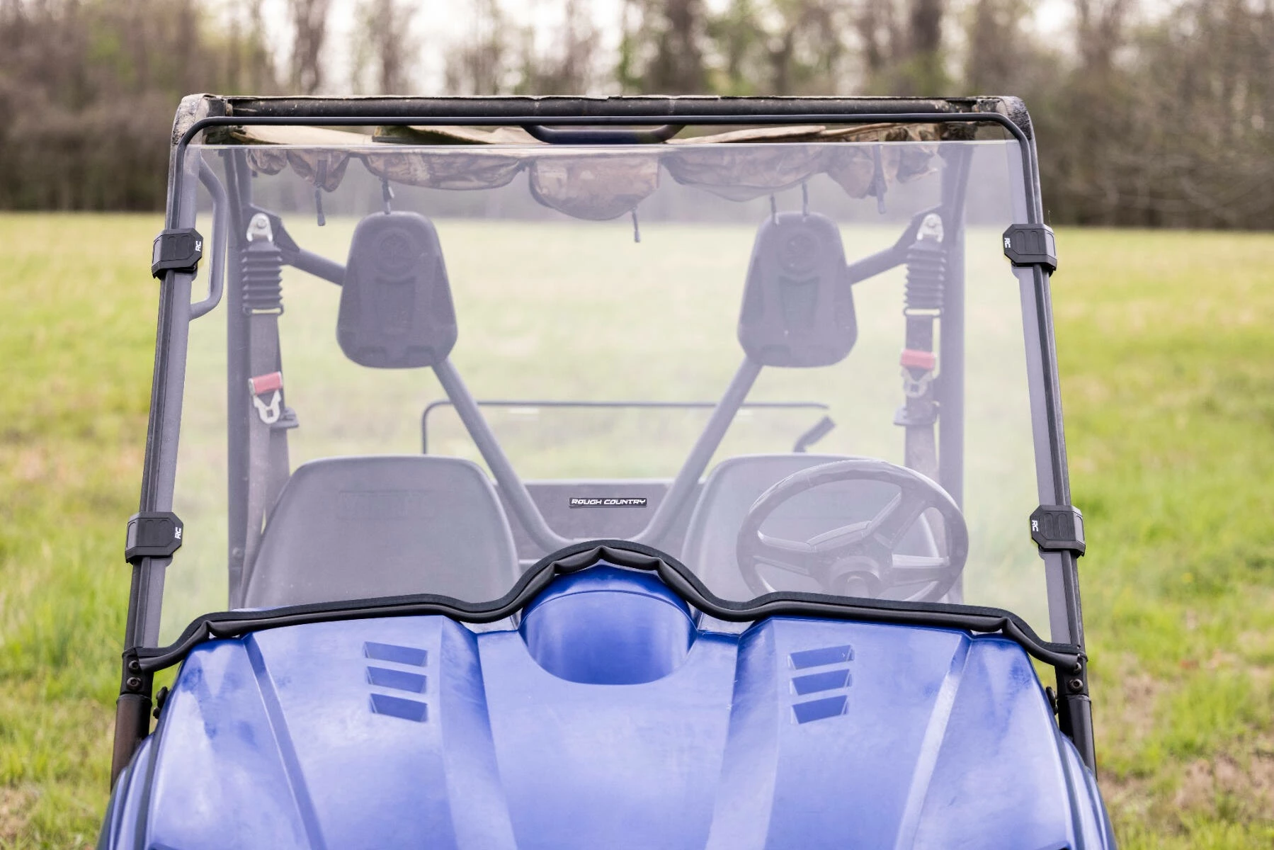 Rough Country '06-'08 Yamaha Rhino 450/ '04-'07 Rhino 660 Scratch Resistant Full Windshield 5 Rough Country '06-'08 Yamaha Rhino 450/ '04-'07 Rhino 660 Scratch Resistant Full Windshield - Image 3