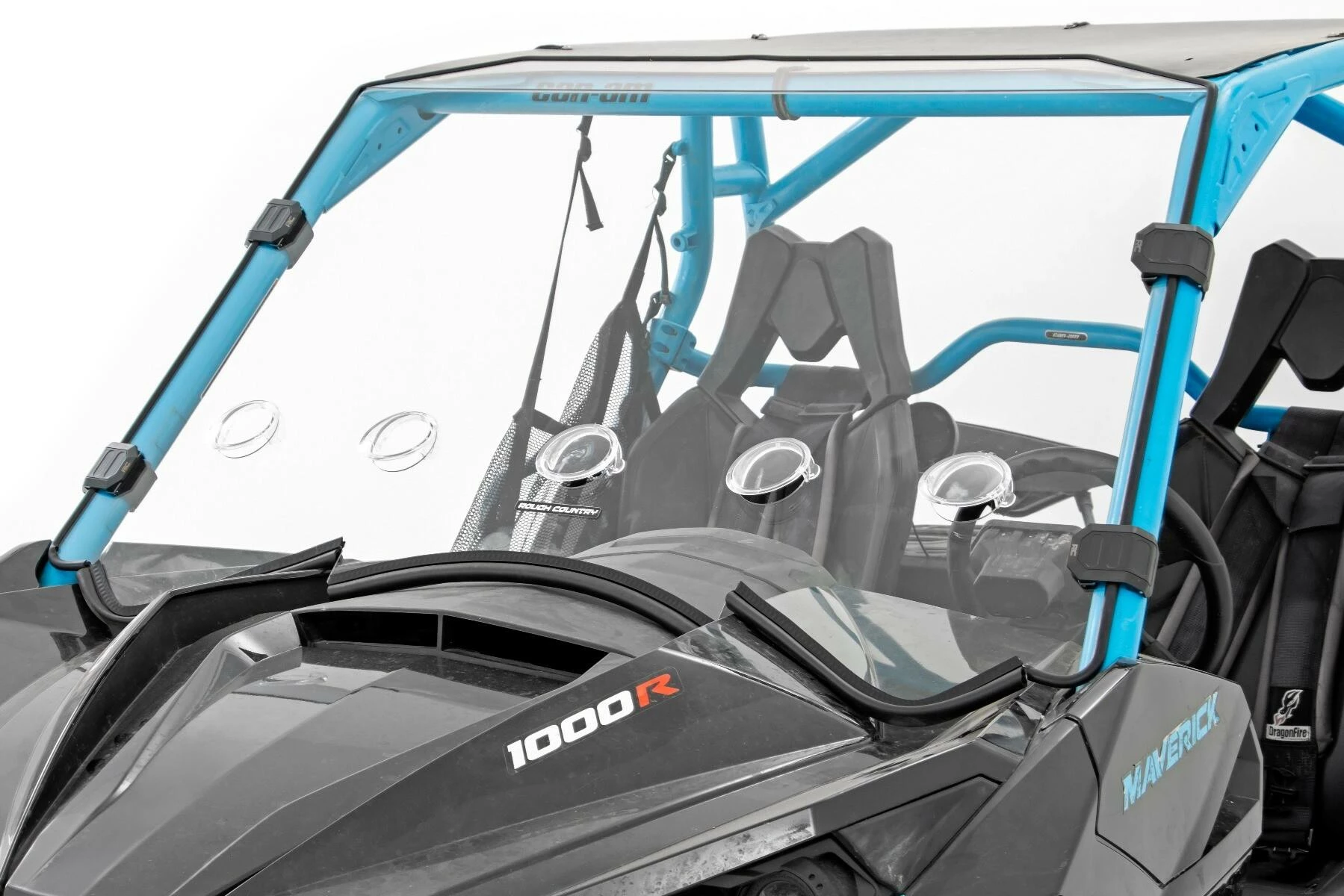 Rough Country '13-'18 Can-Am Maverick Scratch Resistant Vented Full Windshield 6 Rough Country '13-'18 Can-Am Maverick Scratch Resistant Vented Full Windshield - Image 4