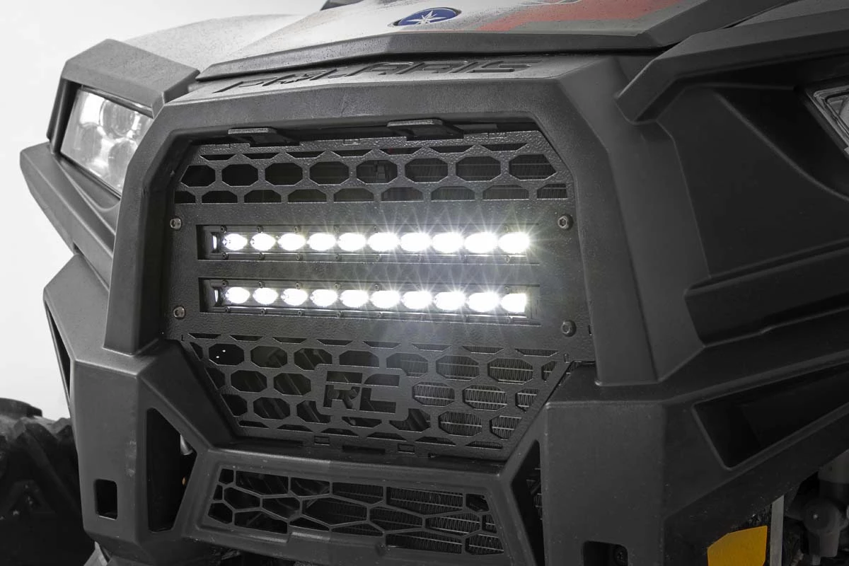Rough Country '14-'19 Polaris RZR XP 1000 10" Black Slimline LED Pair Grille Kit 7 Rough Country '14-'19 Polaris RZR XP 1000 10" Black Slimline LED Pair Grille Kit - Image 5