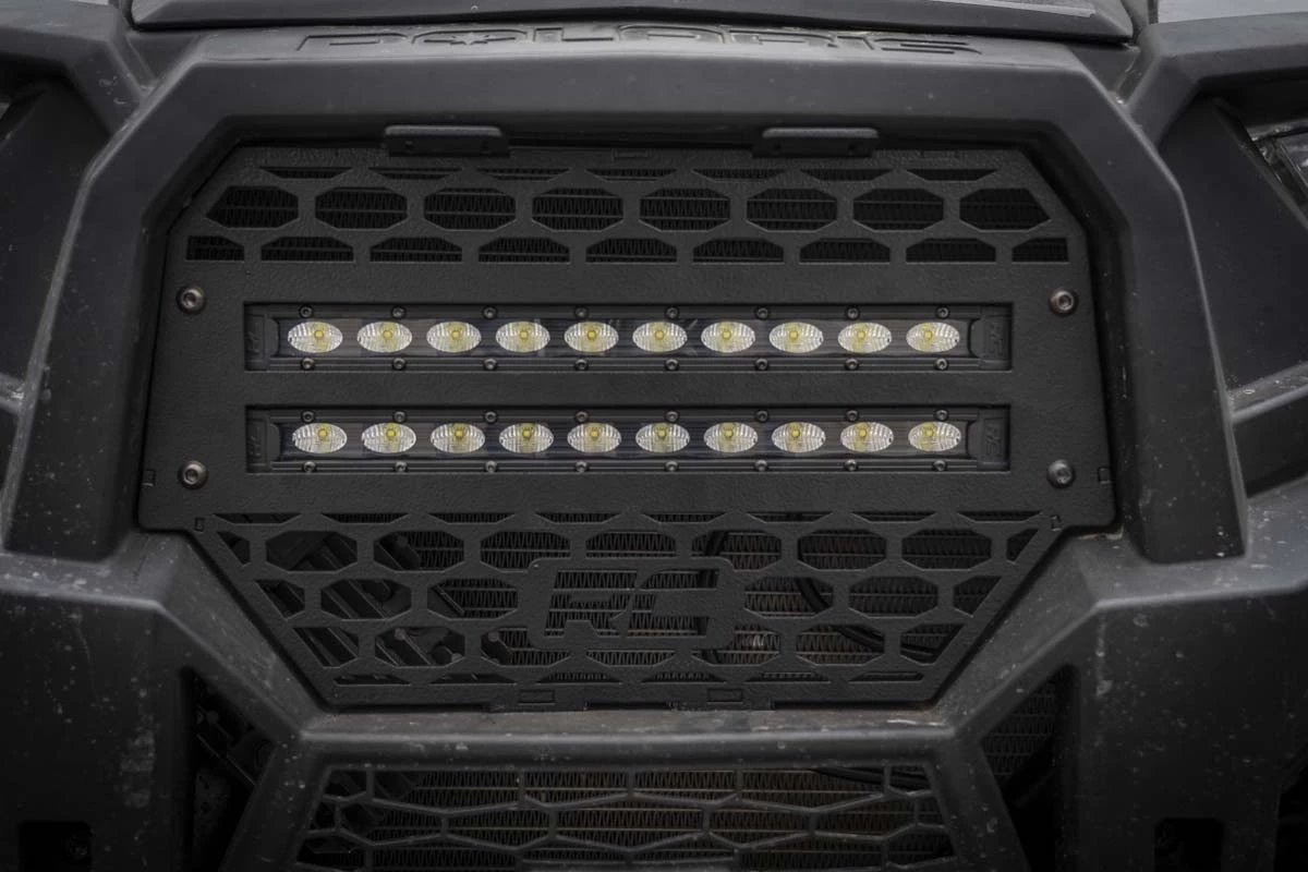 Rough Country '14-'19 Polaris RZR XP 1000 10" Black Slimline LED Pair Grille Kit 8 Rough Country '14-'19 Polaris RZR XP 1000 10" Black Slimline LED Pair Grille Kit - Image 6