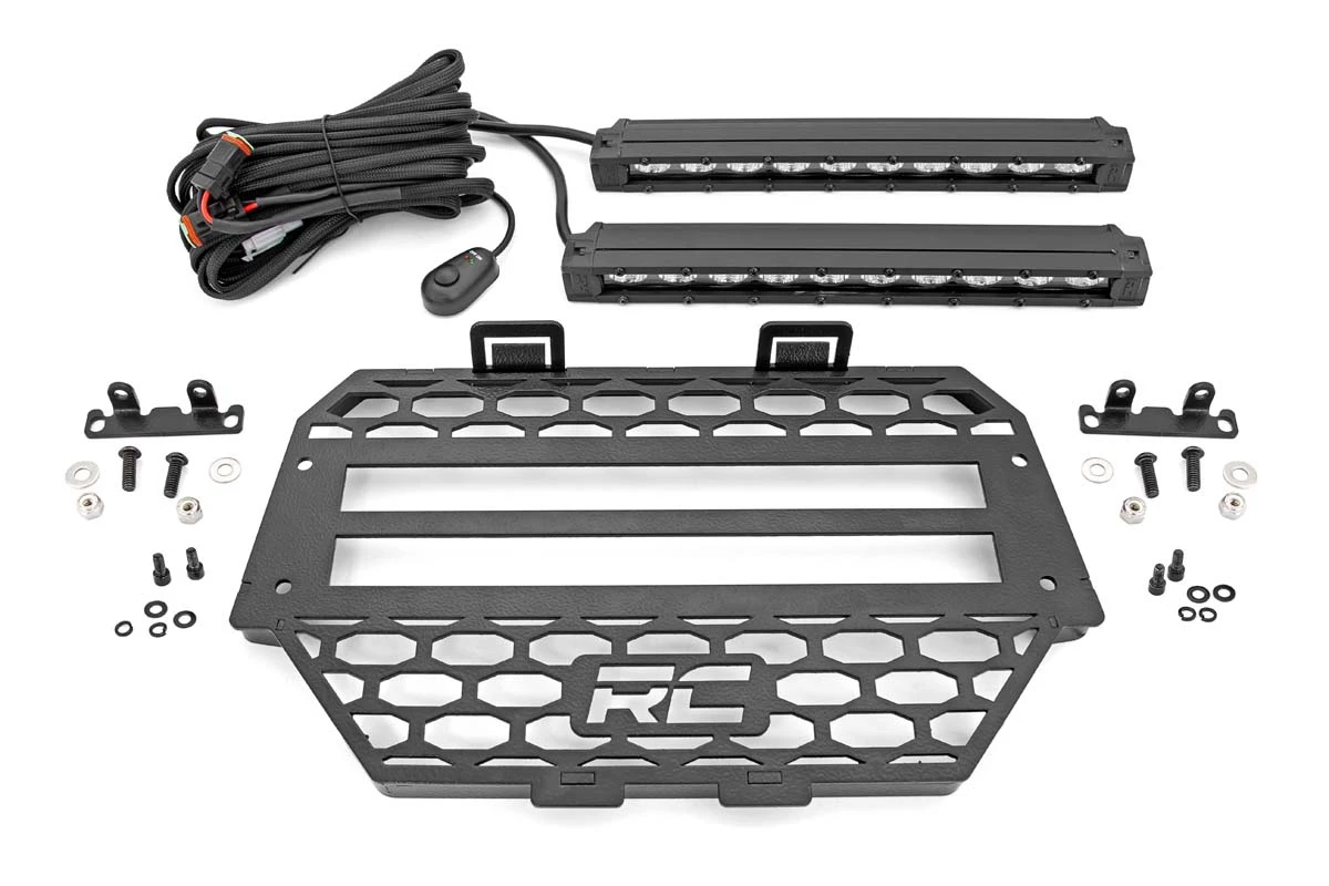 Rough Country '14-'19 Polaris RZR XP 1000 10" Black Slimline LED Pair Grille Kit 9 Rough Country '14-'19 Polaris RZR XP 1000 10" Black Slimline LED Pair Grille Kit - Image 7