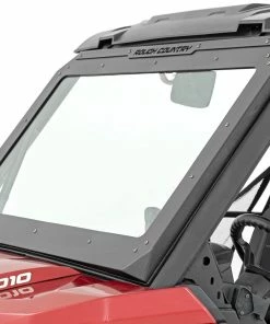 Rough Country '16-'22 Can-Am Defender Power Flip Glass Windshield -SuperATV Sales Shop rough country 16 22 can am defender 4wd power flip glass windshield 3