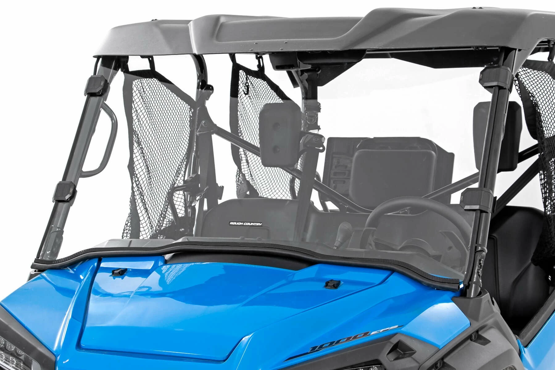 Rough Country '16-'22 Honda Pioneer 1000/Pioneer 1000-5 Scratch Resistant Full Windshield - Image 2