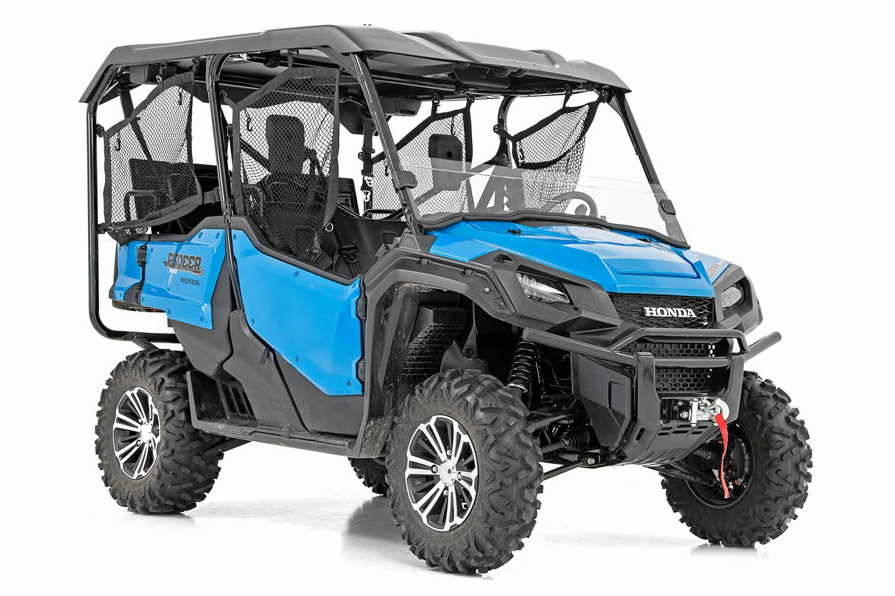 Rough Country '16-'22 Honda Pioneer 1000/Pioneer 1000-5 Scratch Resistant Half Windshield - Image 3
