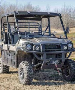 Rough Country '16-'22 Kawasaki Mule Pro DX/Pro DXT Scratch Resistant Vented Full Windshield -SuperATV Sales Shop rough country 16 22 kawasaki mule pro dx pro dxt scratch resistant vented full windshield 2