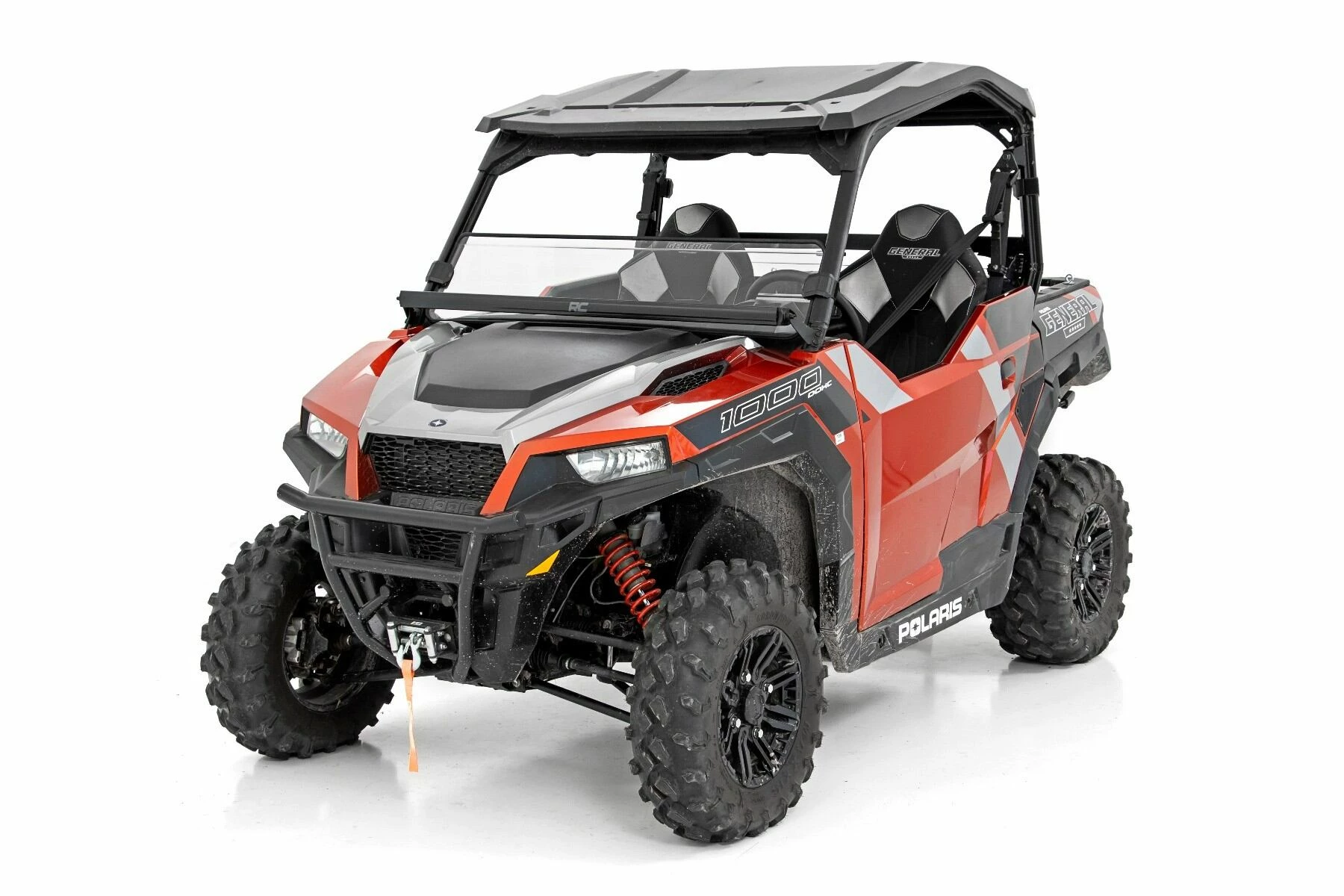 Rough Country '16-'22 Polaris GeneralScratch Resistant Half Windshield 6 Rough Country '16-'22 Polaris GeneralScratch Resistant Half Windshield - Image 4