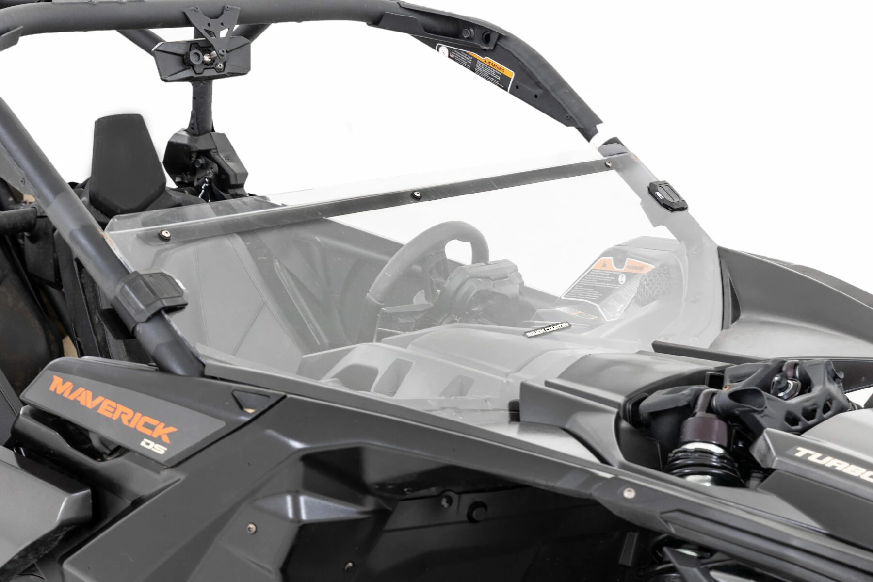 Rough Country '17-'22 Can-Am Maverick X3 Scratch Resistant Half Windshield 6 Rough Country '17-'22 Can-Am Maverick X3 Scratch Resistant Half Windshield - Image 4