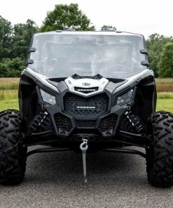 Rough Country '17-'22 Can-Am Maverick X3 Black Slimline 6" Cowl Mount LED Light -SuperATV Sales Shop rough country 17 22 can am maverick x3 black slimline 6 cowl mount led light 2