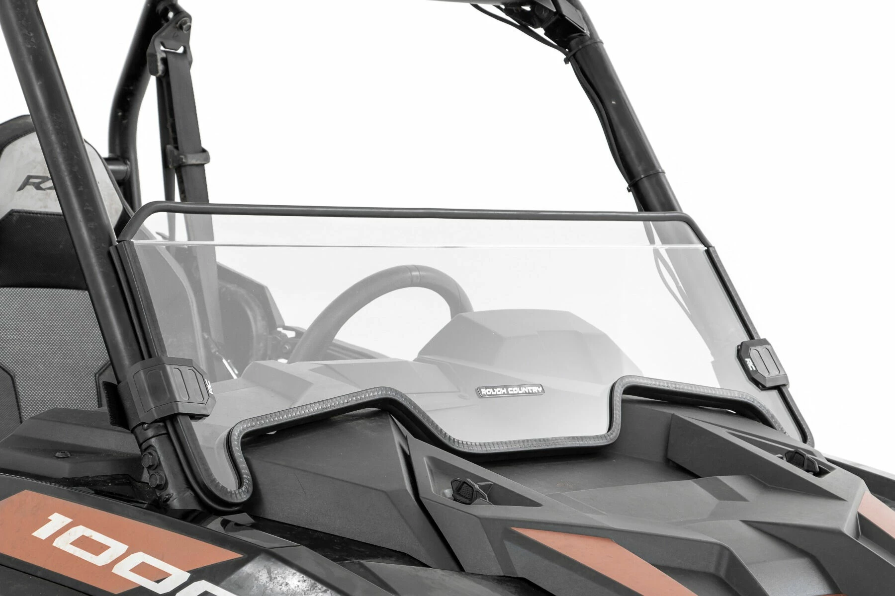 Rough Country '19-'22 Polaris RZR XP 1000/RZR XP 4 1000 Scratch Resistant Half Windshield 6 Rough Country '19-'22 Polaris RZR XP 1000/RZR XP 4 1000 Scratch Resistant Half Windshield - Image 4