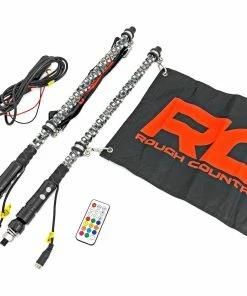 Rough Country 2' Multi Color LED Light Whip Kit - 2pcs