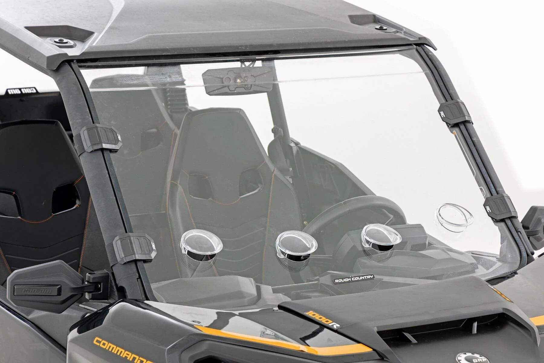 Rough Country '21-'22 Cam-Am Commander XT Scratch Resistant Vented Full Windshield 8 Rough Country '21-'22 Cam-Am Commander XT Scratch Resistant Vented Full Windshield - Image 6