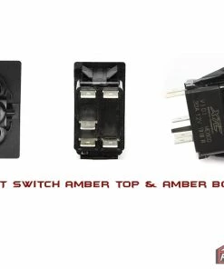 XTC Power Products XTC Carling Contura V SPST Switch With Amber/Amber LED