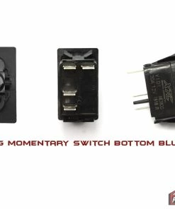 XTC Power Products XTC SPST Momentary Carling Switch With Blue Bottom LED