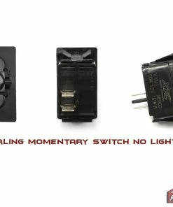 XTC Power Products XTC (ON)-OFF SPST Momentary Carling Rocker Switch With No Lights