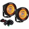 Vision X 3.7″ Optimus Round 15º Amber Halo Light Kit -SuperATV Sales Shop vision x 3 7 optimus round 15o amber halo light kit 1